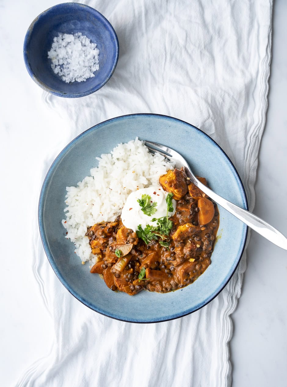 Halloumi curry