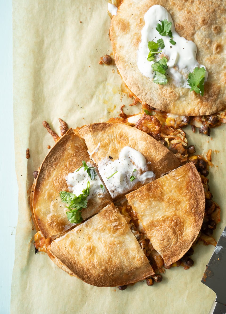 Quesadillas med bønner